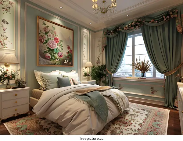 European-style bedroom