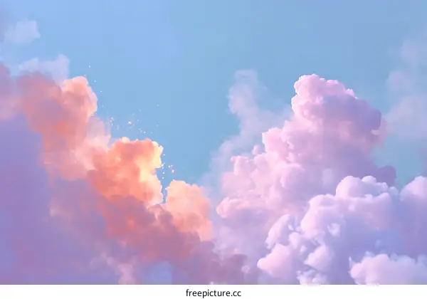 Pastel Dreamy Sky Cloudscape