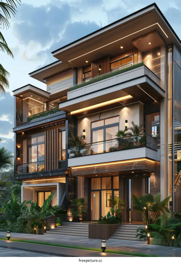 Modern Luxury House Exterior Design