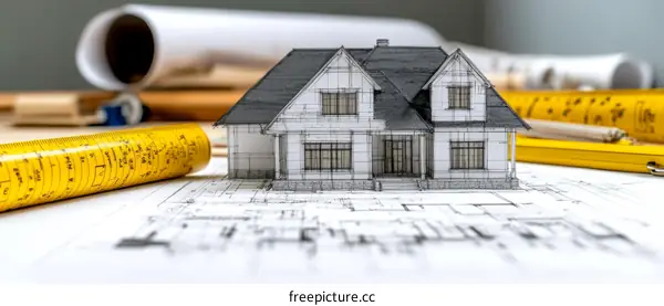 House Architectural Design Blueprint