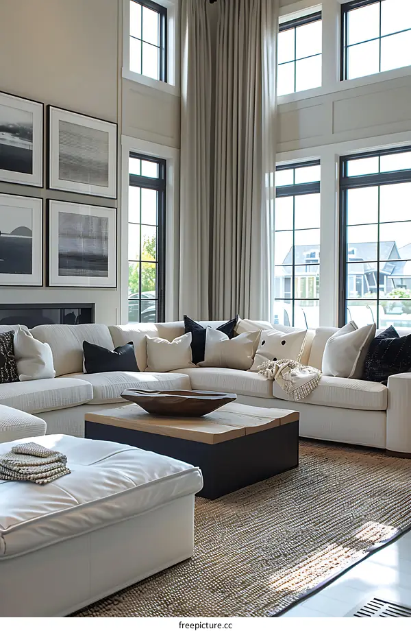 Modern minimalist living room