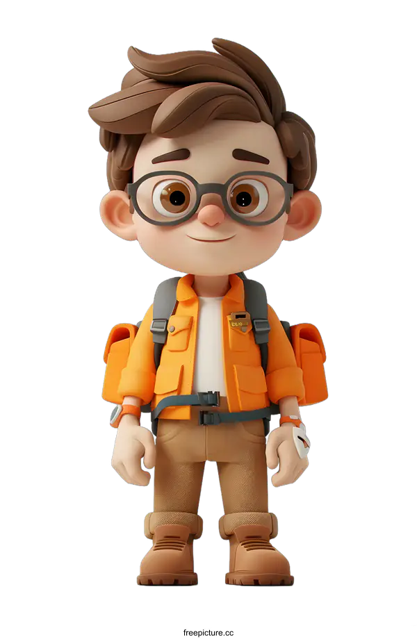 [Transparent Background PNG]3d cartoon character boy