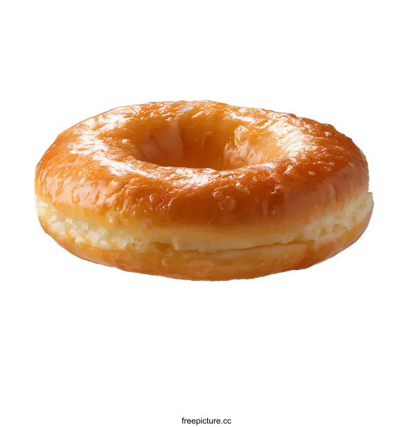 [Transparent Background PNG]A Single Glazed Donut