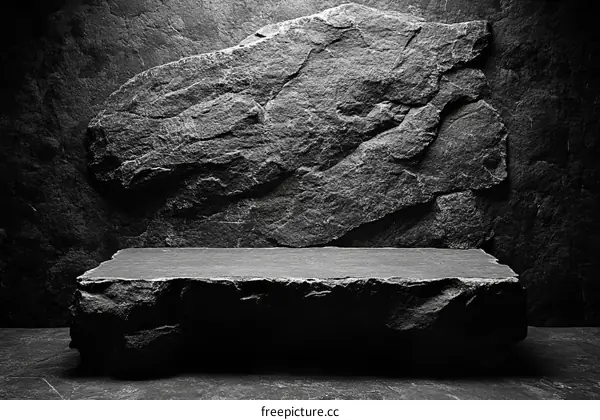 Dark Stone Platform Product Display