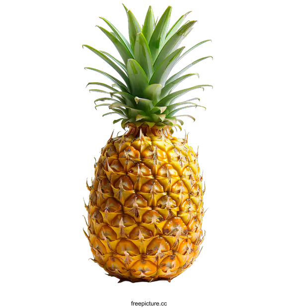 [Transparent Background PNG]Ripe pineapple fruit