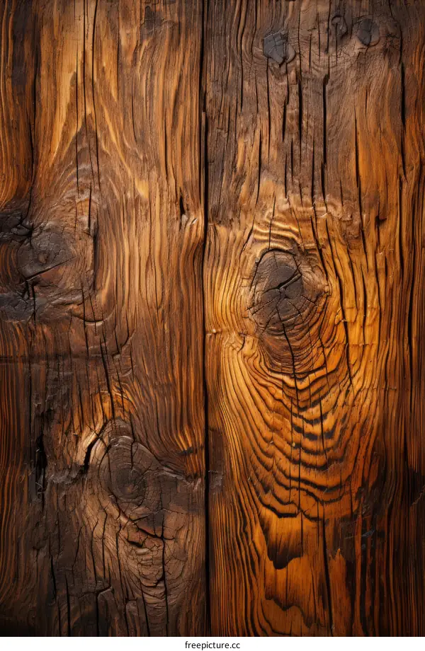 Weathered Wooden Texture Background for Design or Construction
