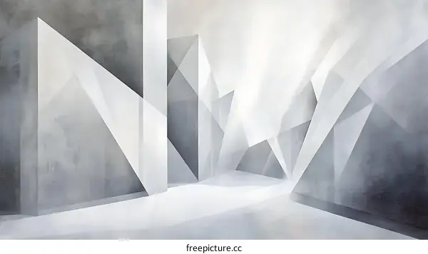 Abstract Geometric Architectural Interior Design