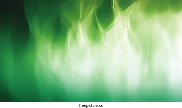 Abstract Green and White Smoke Design