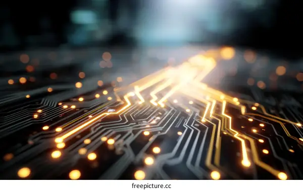 Abstract Circuit Board Technology Background