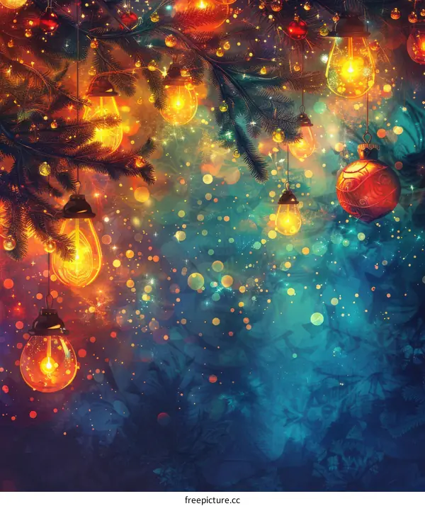 Christmas lights Christmas tree decorations