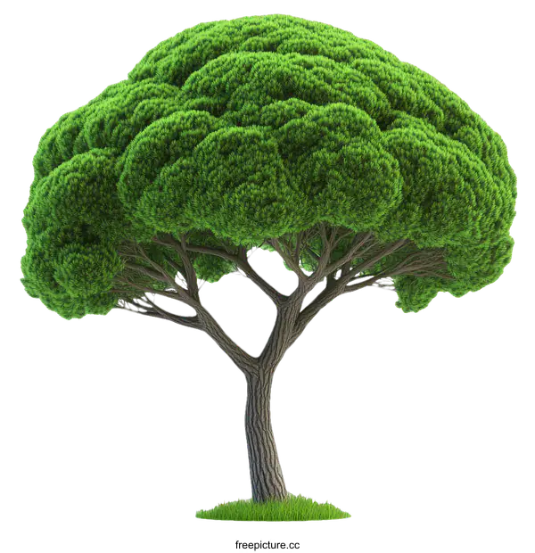 [Transparent Background PNG]Beautiful Green Tree Illustration