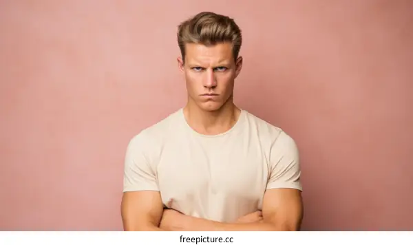 Portrait of a man with crossed arms