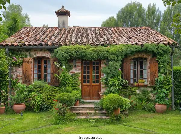 Charming Country Cottage with Stone Facade