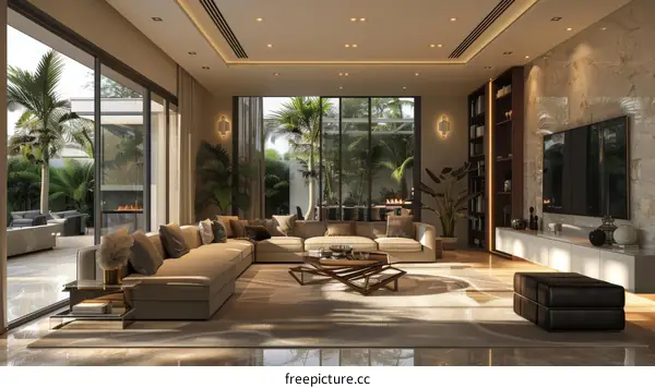 Modern Luxury Living Room Interior