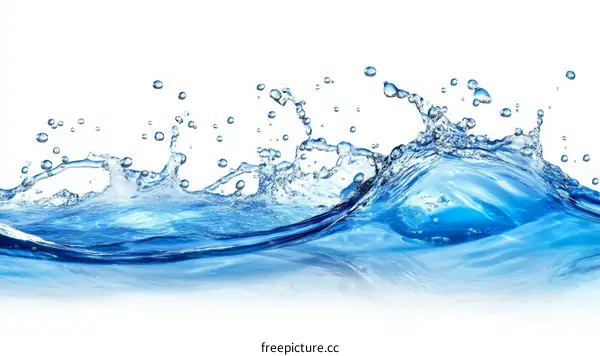 Water Splashing Abstract Art