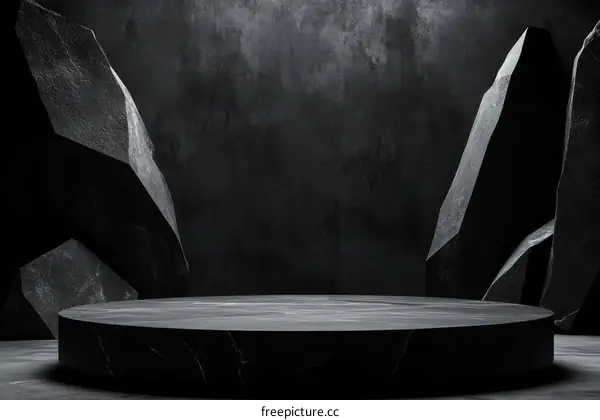 Dark Stone Product Display Platform