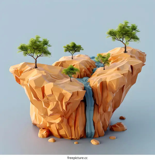 Low Poly Floating Island