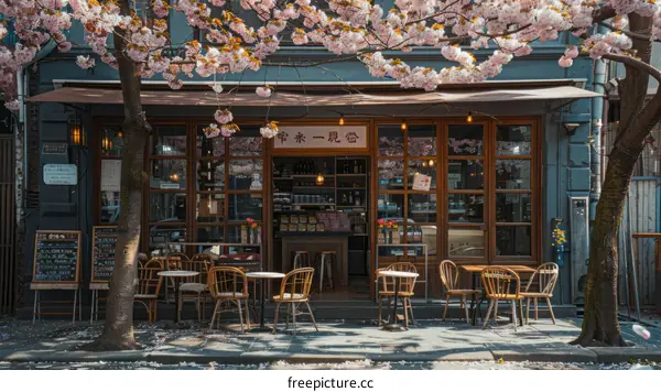 Small business owner opening her cafe for the first time