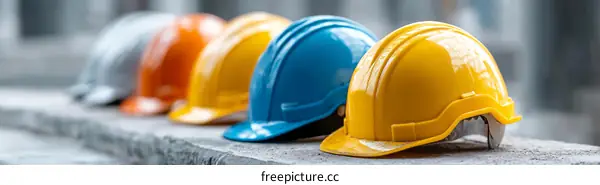 Colorful Construction Safety Hard Hats
