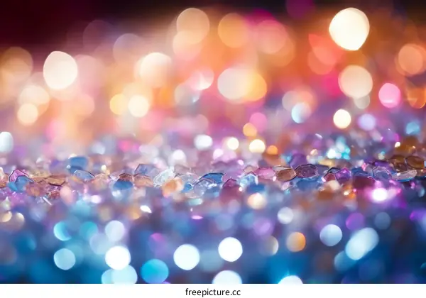 Colorful Bokeh Background with Sparkling Lights