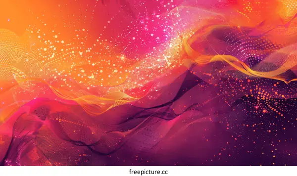 Dynamic Colorful Flowing Waves Abstract Artwork