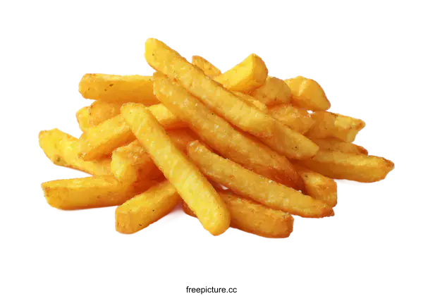 [Transparent Background PNG]Delicious Crispy French Fries Close-up