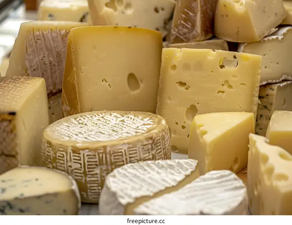 Assortment of Different Types of Cheese
