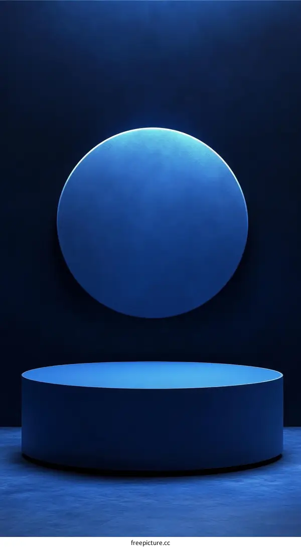 Dark Blue Abstract Product Display