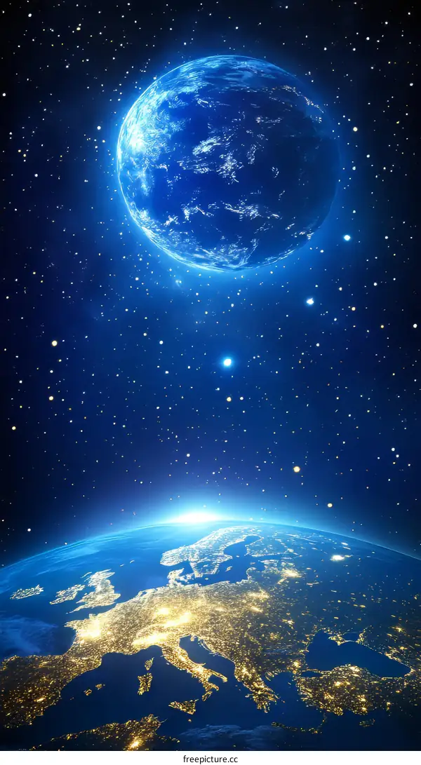 Earth from Space with European Cities