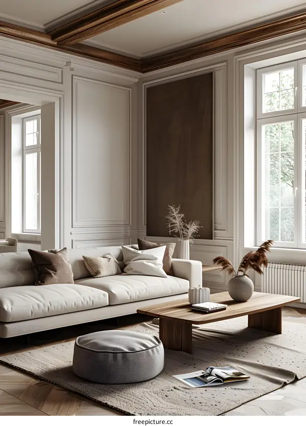 Modern minimalist living room