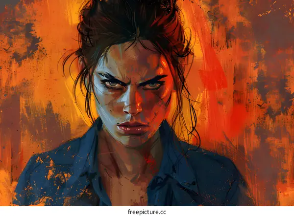 Portrait of a determined young woman