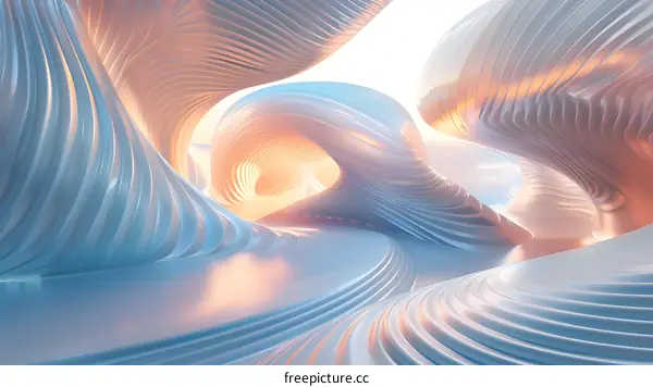 Sci-fi world under light and shadow