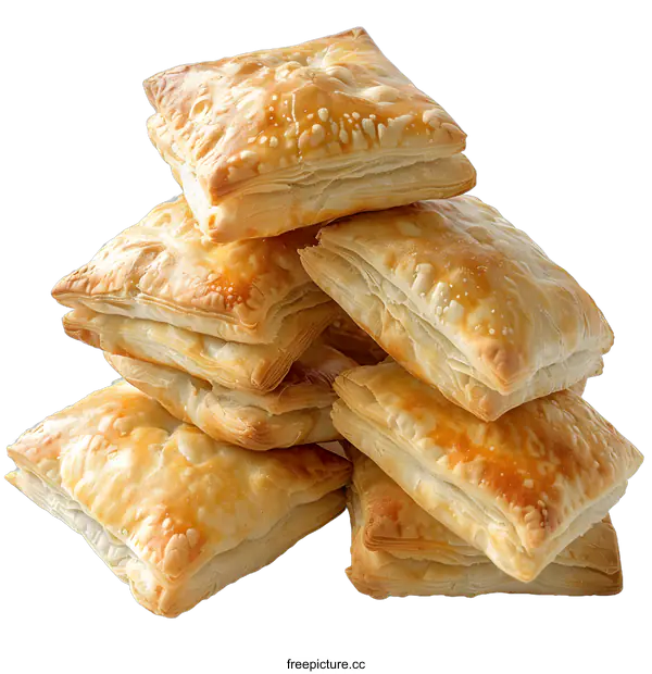 [Transparent Background PNG]Stacked Puff Pastries