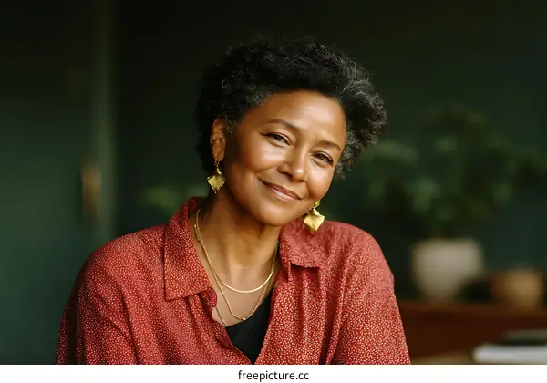 Portrait of a Smiling African American Woman