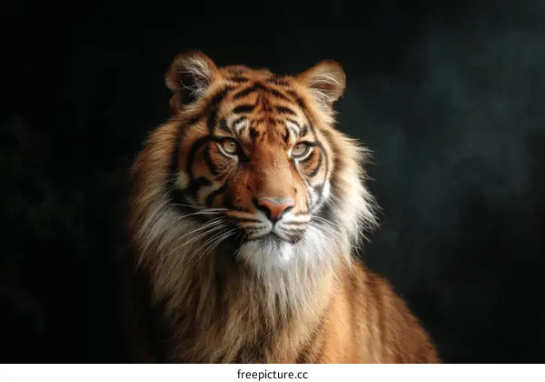 Close Up Portrait of a Majestic Tiger
