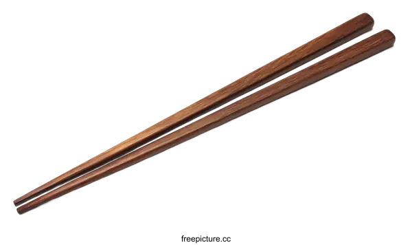 [Transparent Background PNG]Pair of Wooden Chopsticks