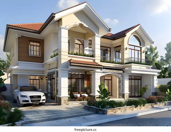 A modern style villa