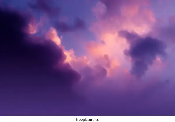 Beautiful Colorful Sunset Cloudscape