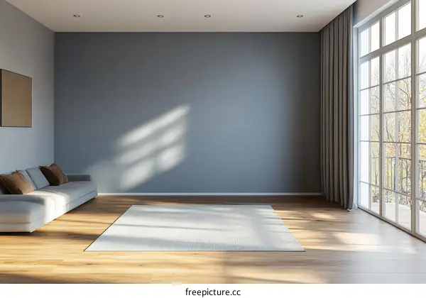 Modern Living Room Interior Design Illustration