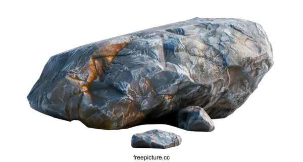 [Transparent Background PNG]large and small rocks isolated on black background