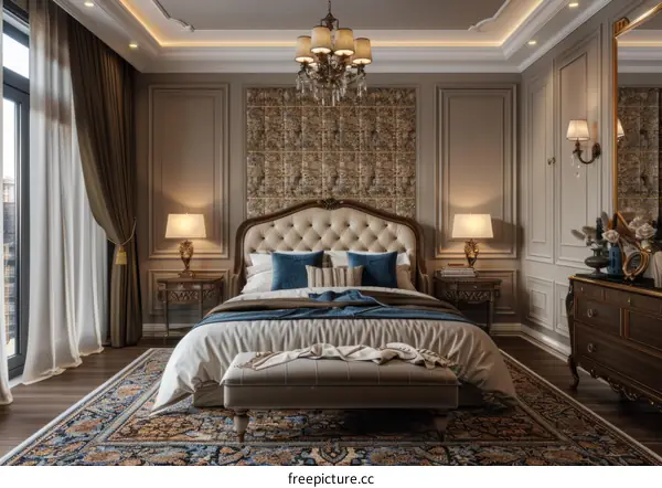 Luxury Bedroom Interior Design with Exquisite Furniture