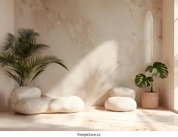 Minimalist marble texture background wall