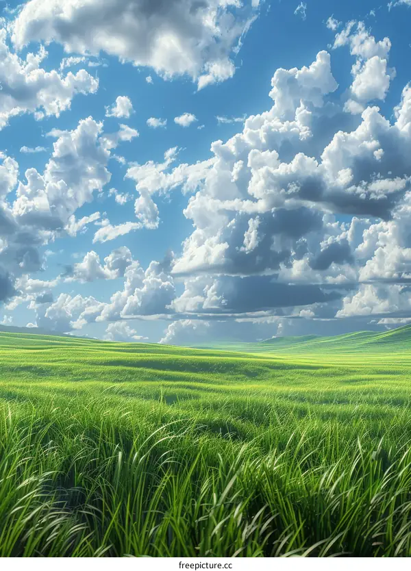 Grasslands Under the Vast Sky