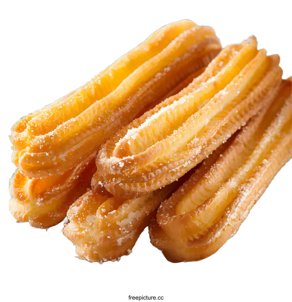 [Transparent Background PNG]Four churros on a white background