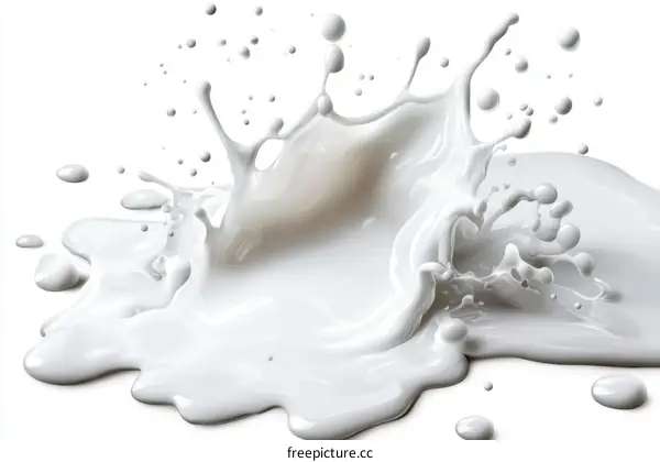 Milk Splash Art Illustration