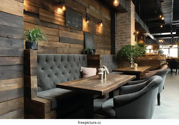 Rustic Industrial Restaurant Interior Design