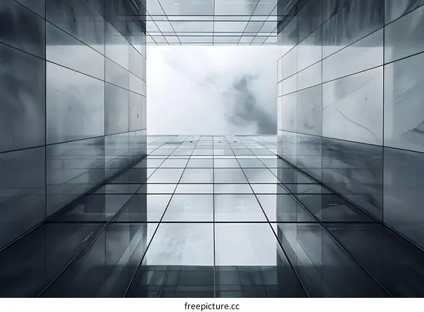 Modern Glass Building Architecture Abstract Perspective