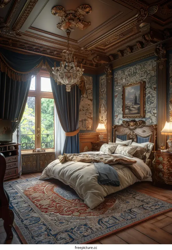 Ornate European Bedroom Interior Design