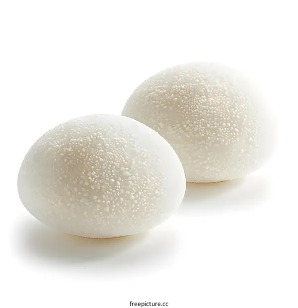 two white chocolate easter eggs