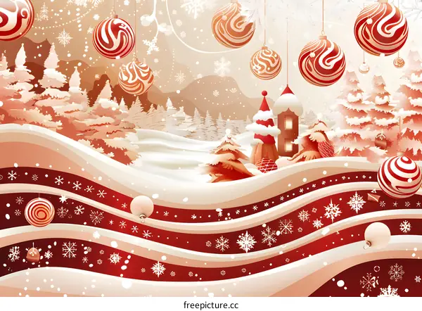 Christmas Snow House